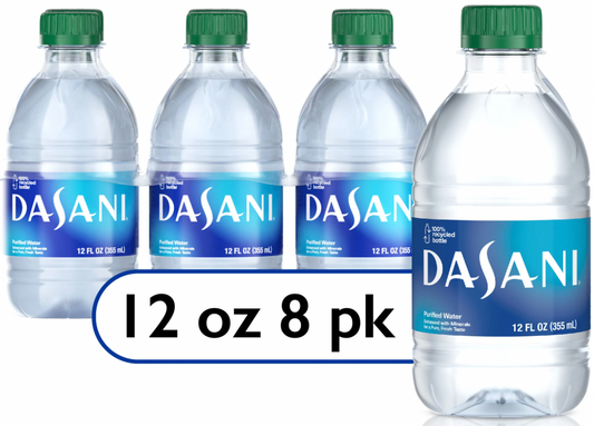Dasani Water Purified Enhanced With Minerals Bottled 12 Count - 8 Fl. Oz.