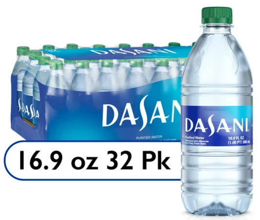 Dasani Water Purified Enhanced With Minerals Bottled 32 Count - 16.9 Fl. Oz