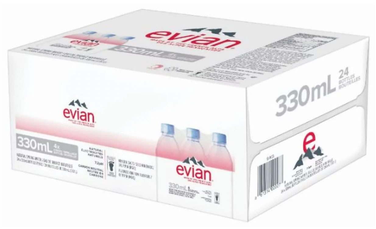Evian Natural Spring Water, 11.2 FL Oz, 24 Count Bottles